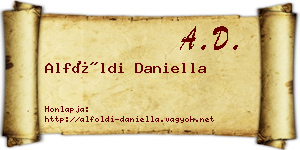 Alföldi Daniella névjegykártya
